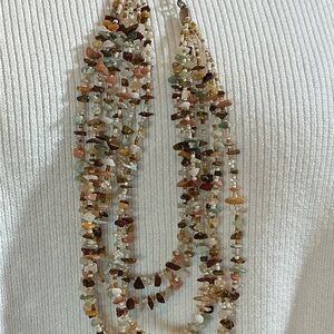 Elegant Multicolor Gemstone Necklace